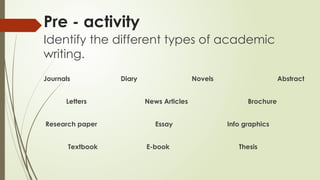FEATURES OF ACADEMIC WRITING POWERPOINT .pptx