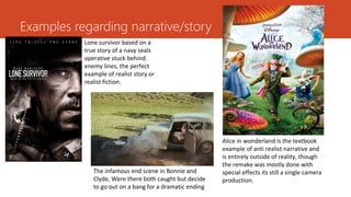 Features of a single camera production | ODP