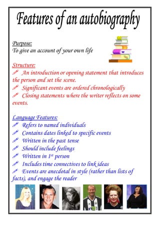 Features of autobiography | DOC
