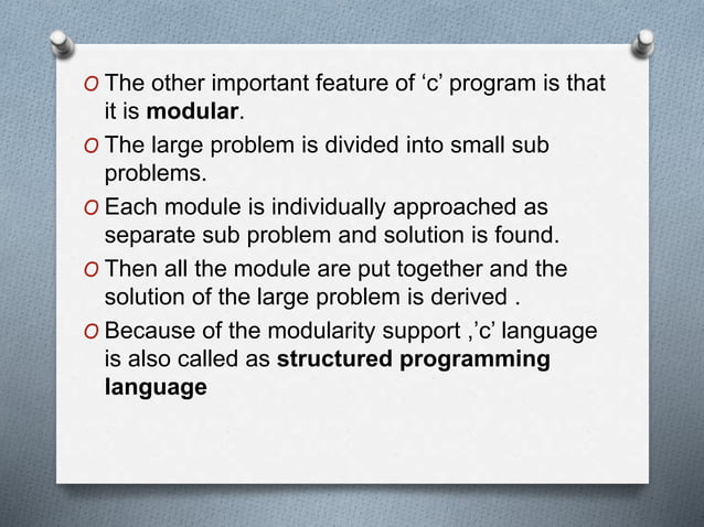 Features of 'c' program | PPTX | Programming Languages | Computing image.
