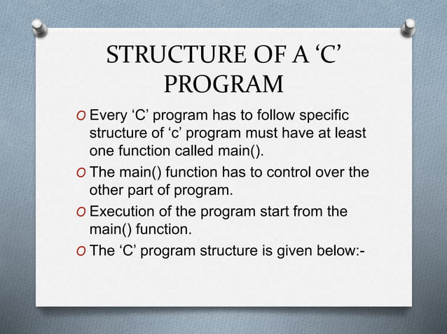 Features of 'c' program | PPTX | Programming Languages | Computing
