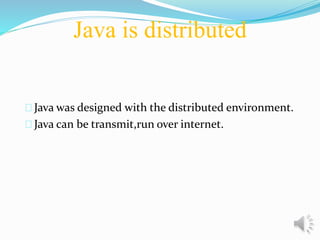 Features of java | PPTX