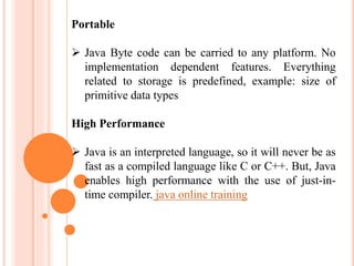 Features of java | PPT