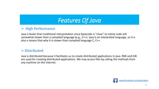 Features of java Part - 3 | PPT