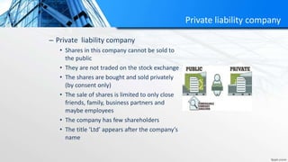 Features of limited liability companies | PPTX