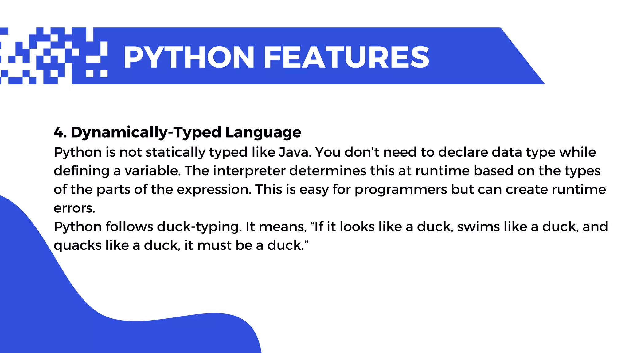 Features of Python.pdf | Programming Languages | Computing