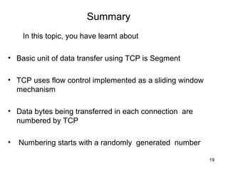 Tcp Math Features of tcp (part 2) .68
