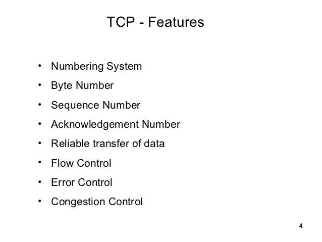 Features of tcp (part 2) .68