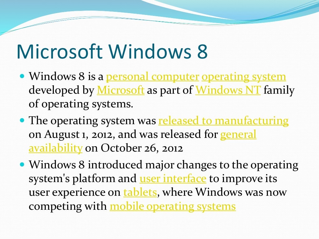 Features Of Windows Operating System