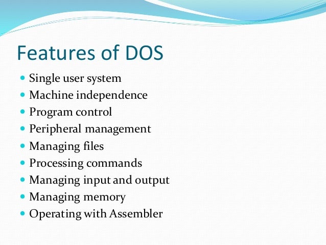 Features of windows operating system