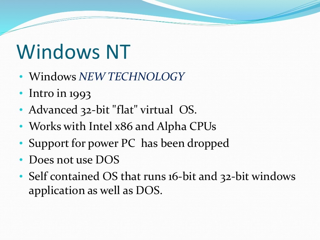 Features of windows operating system