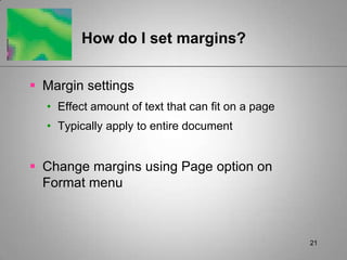 Formatting Features of Writer | PPTX