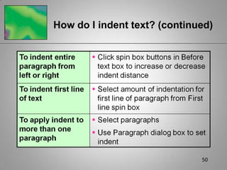 Formatting Features of Writer | PPTX