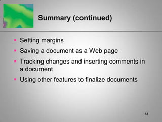 Formatting Features of Writer | PPTX