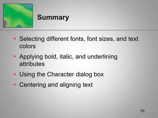 Formatting Features of Writer | PPTX