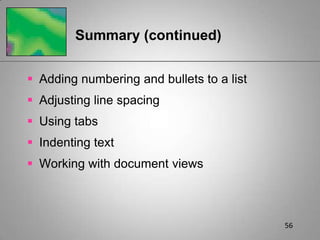 Formatting Features of Writer | PPTX