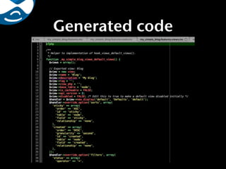 Generated code
 