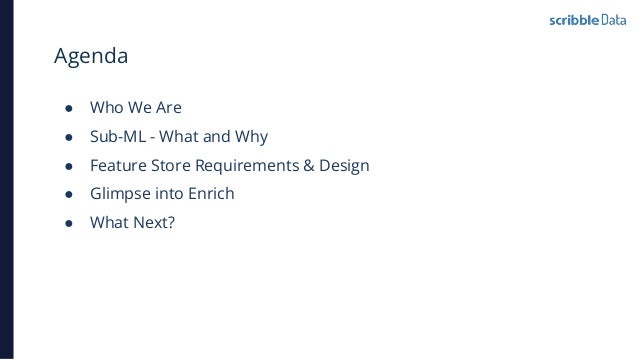 Feature Store for Sub-ML
