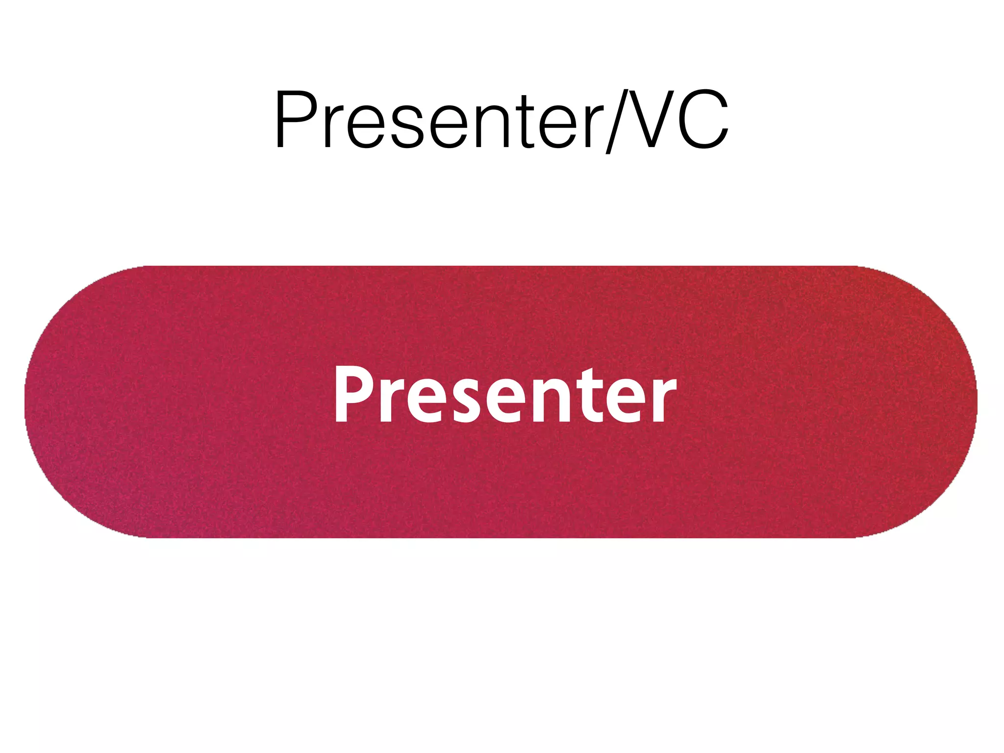 Presenter
Presenter/VC
 