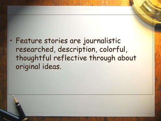 Feature writing | PPTX