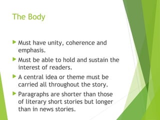 Feature writing | PPT