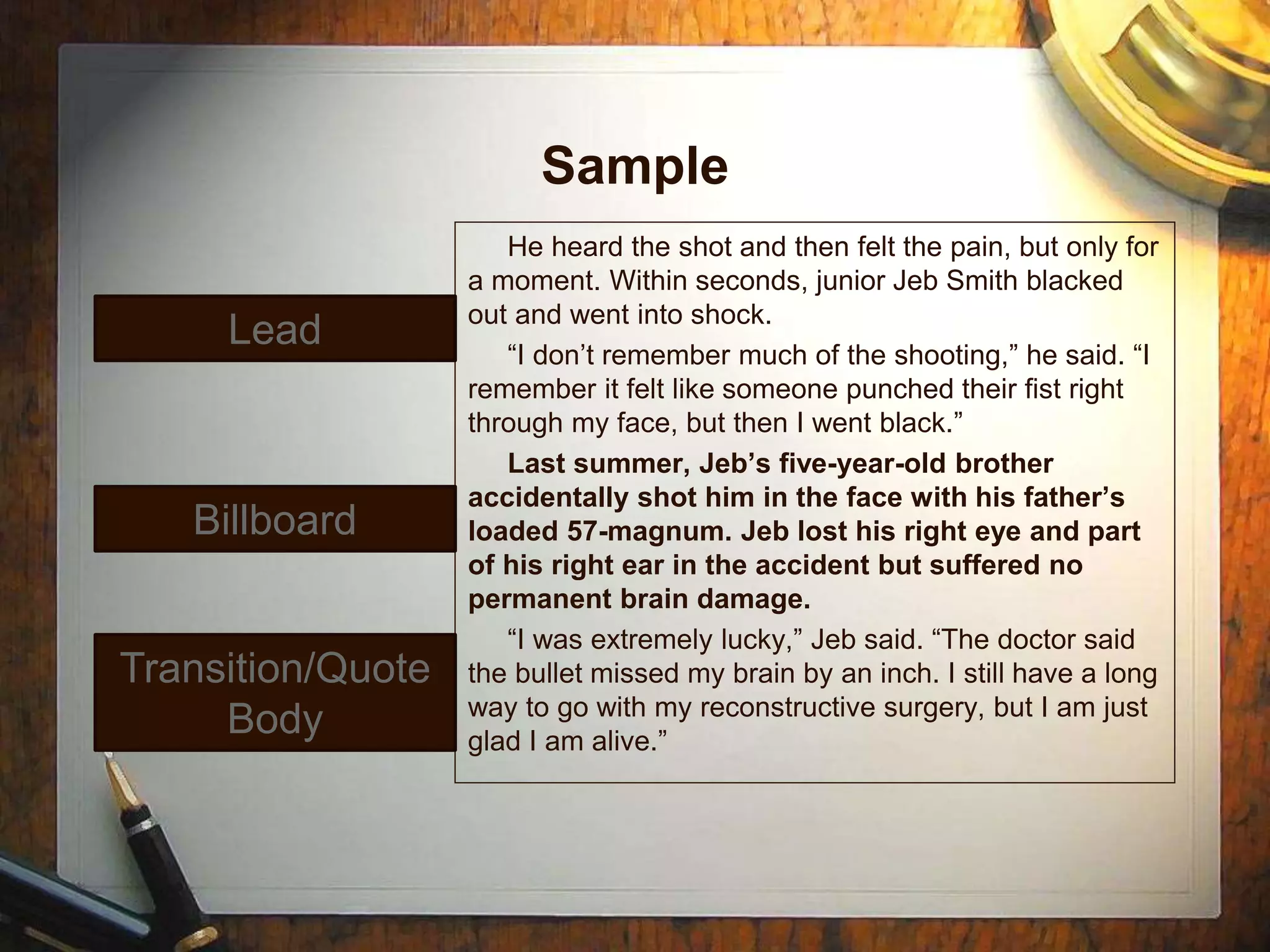 Feature writing | PPT