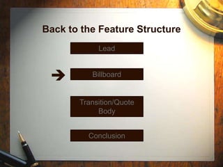 Feature writing | PPT