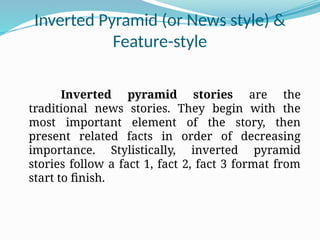 FEATURE WRITING power point presentation | PPTX