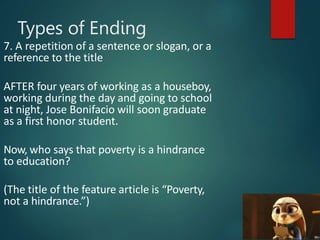 Feature writing................................... | PPTX