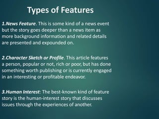 Feature writing................................... | PPTX