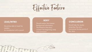 Feature Writing (The Art of Telling Stories) | PDF