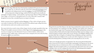 Feature Writing (The Art of Telling Stories) | PDF