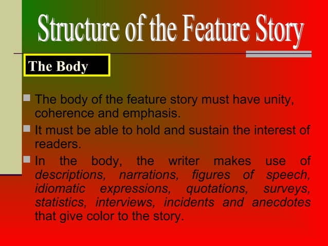 Feature Writing | PPT