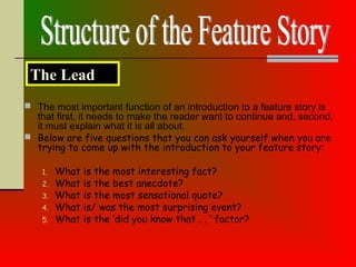 Feature Writing | PPT