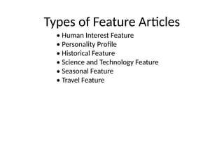 Comprehensive Guide to Feature Writing for Elementary Students in ...