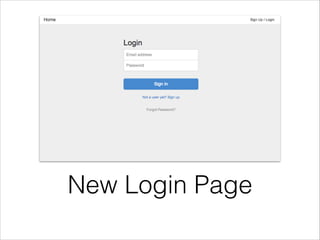 New Login Page

 