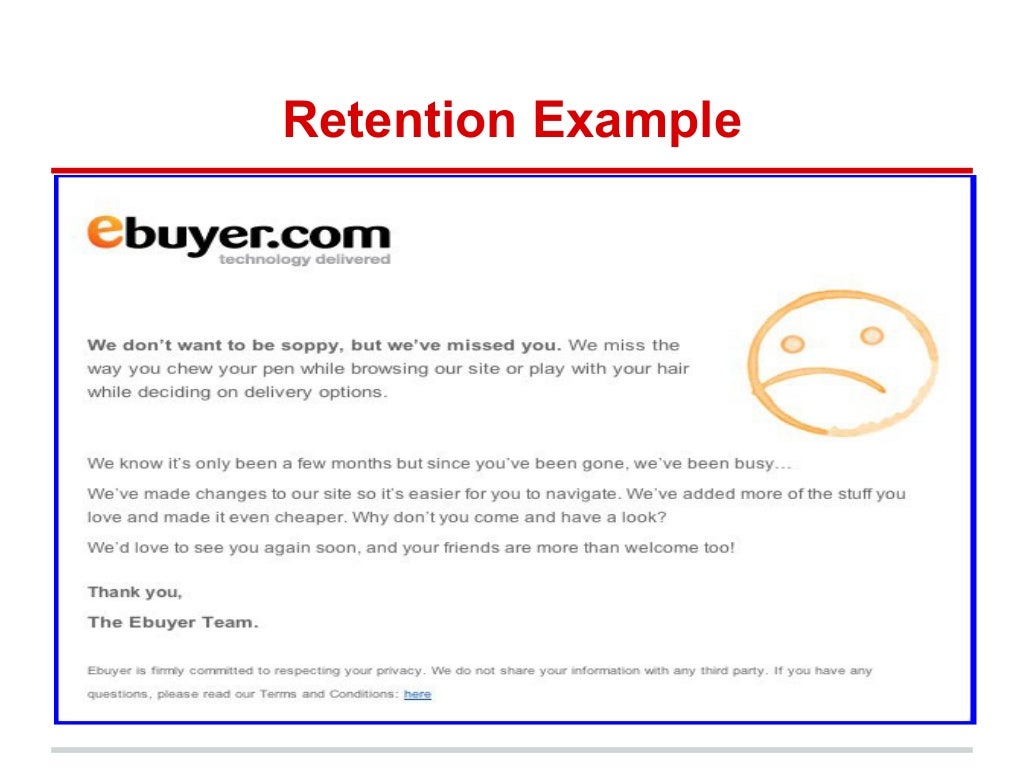 Retention Example