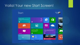 Voila! Your new Start Screen!
 