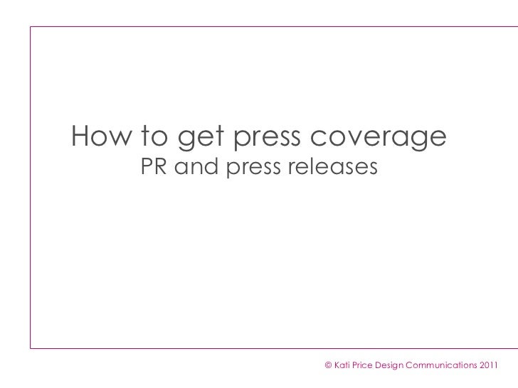 how to design a press release
