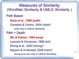 Why? Being able to organize concepts by their similarity or relatedness to each other is a fundamental operation in the human mind, and in many problems in Natural Language Processing and Artificial Intelligence 