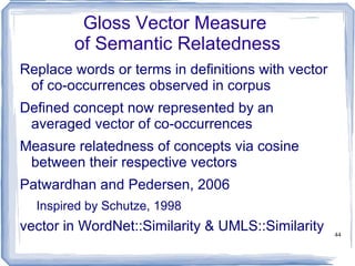 Deeper concepts more specific 