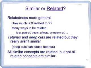 Word Sense Disambiguation But, WSD can be done using semantic similarity! SenseRelate, later in the talk 