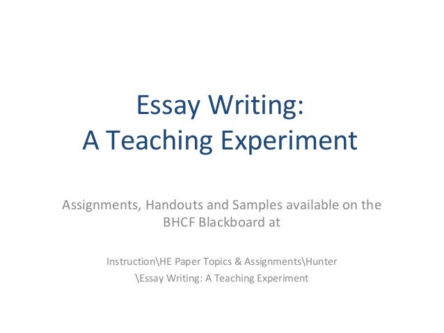 Approaches to teaching essay writing