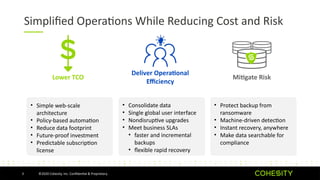 Reduce Risk Predicatable Feb 2021 Cohesity first pitch presentation.pptx
