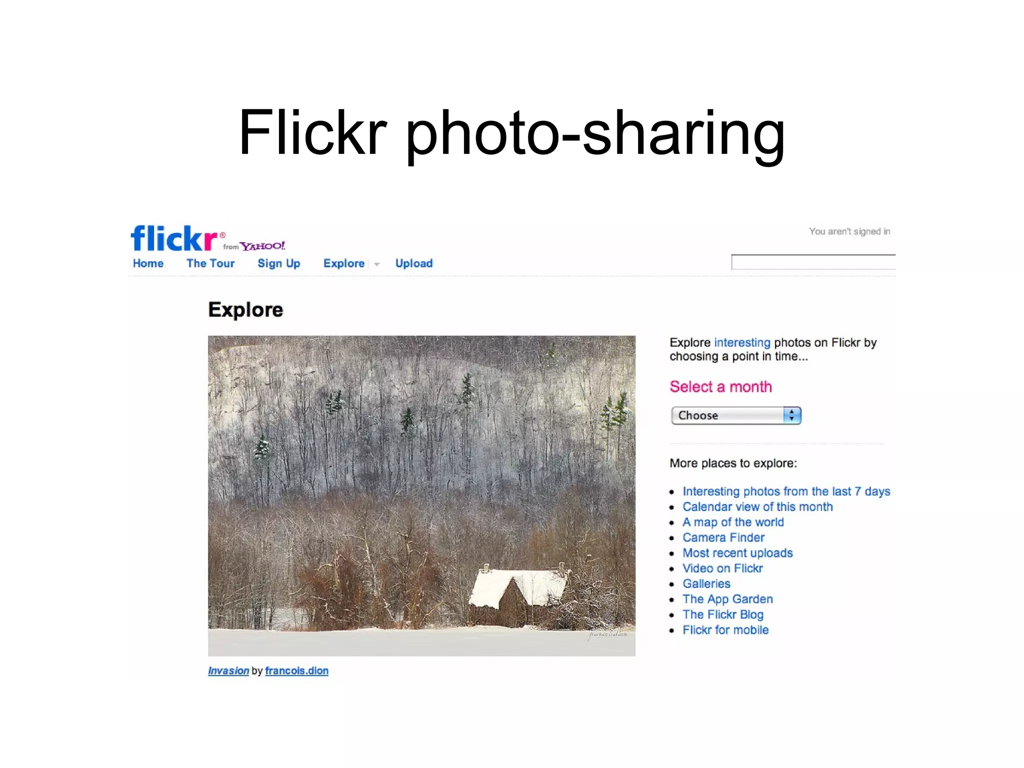 Flickr photo-sharing