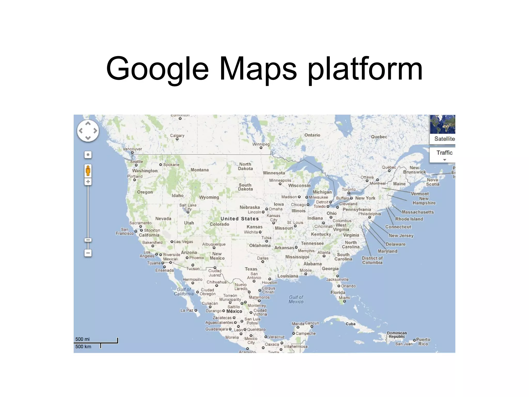 Google Maps platform
