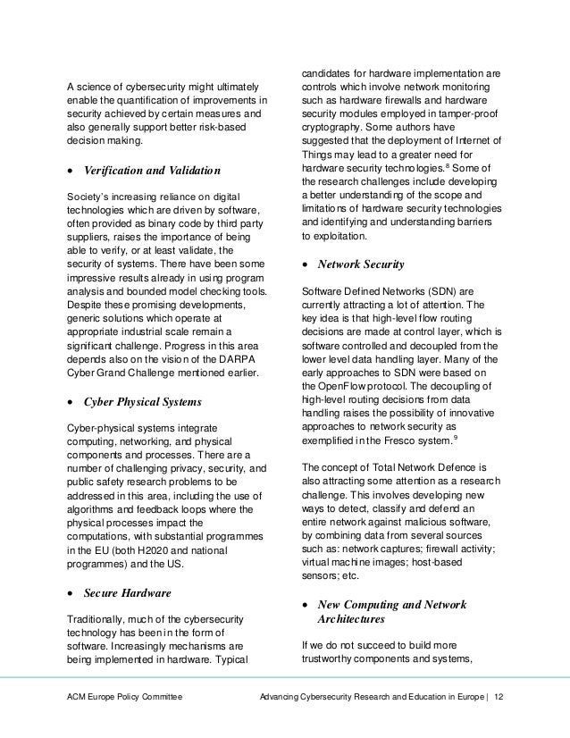 EUACM Cybersecurity White Paper