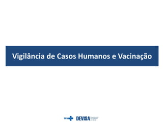Vigilância de Casos Humanos e Vacinação
 