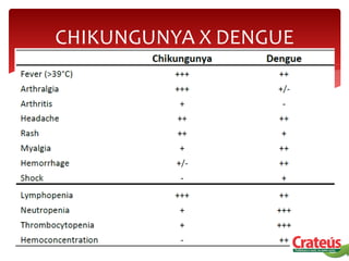CHIKUNGUNYA X DENGUE
 