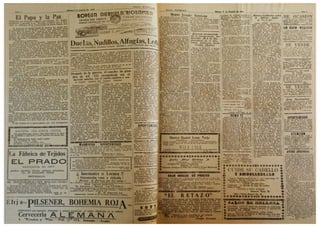 El Periódico  "Hoja Popular"  del mes de  Febrero 1944
